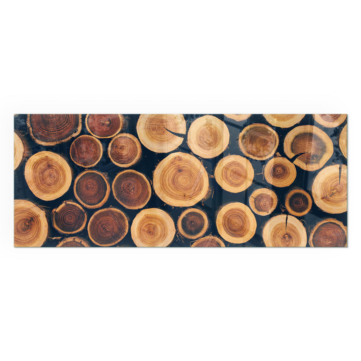 GLASPLATTE für Kamin 125x50 cm - Braun, Glas (125/50/0.4cm) - TULUP