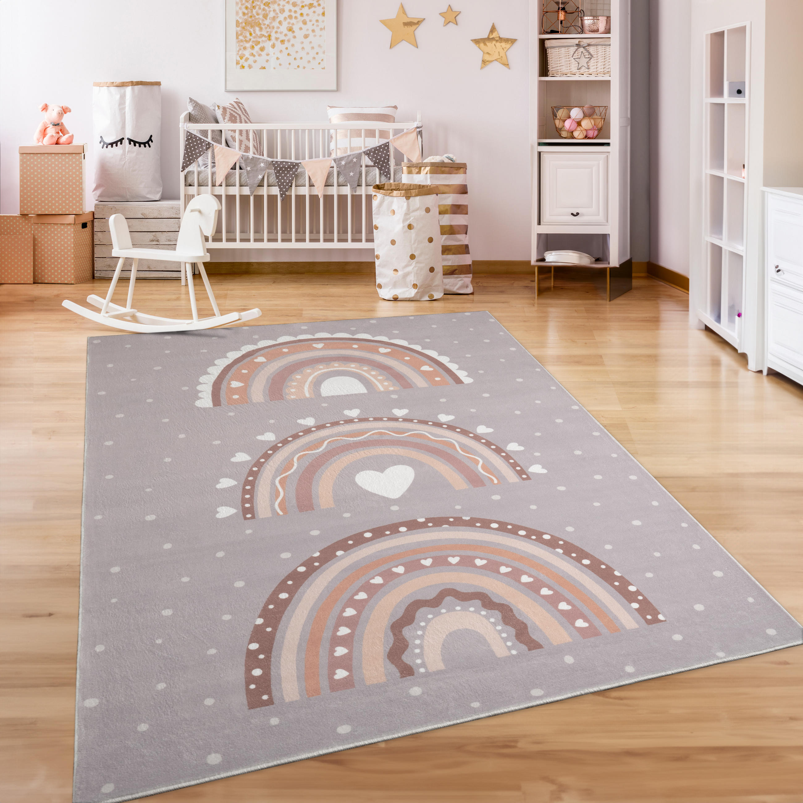 KINDERTEPPICH 160/220 cm Eliz 392 - Grau, Textil (160/220cm) - Paco Home