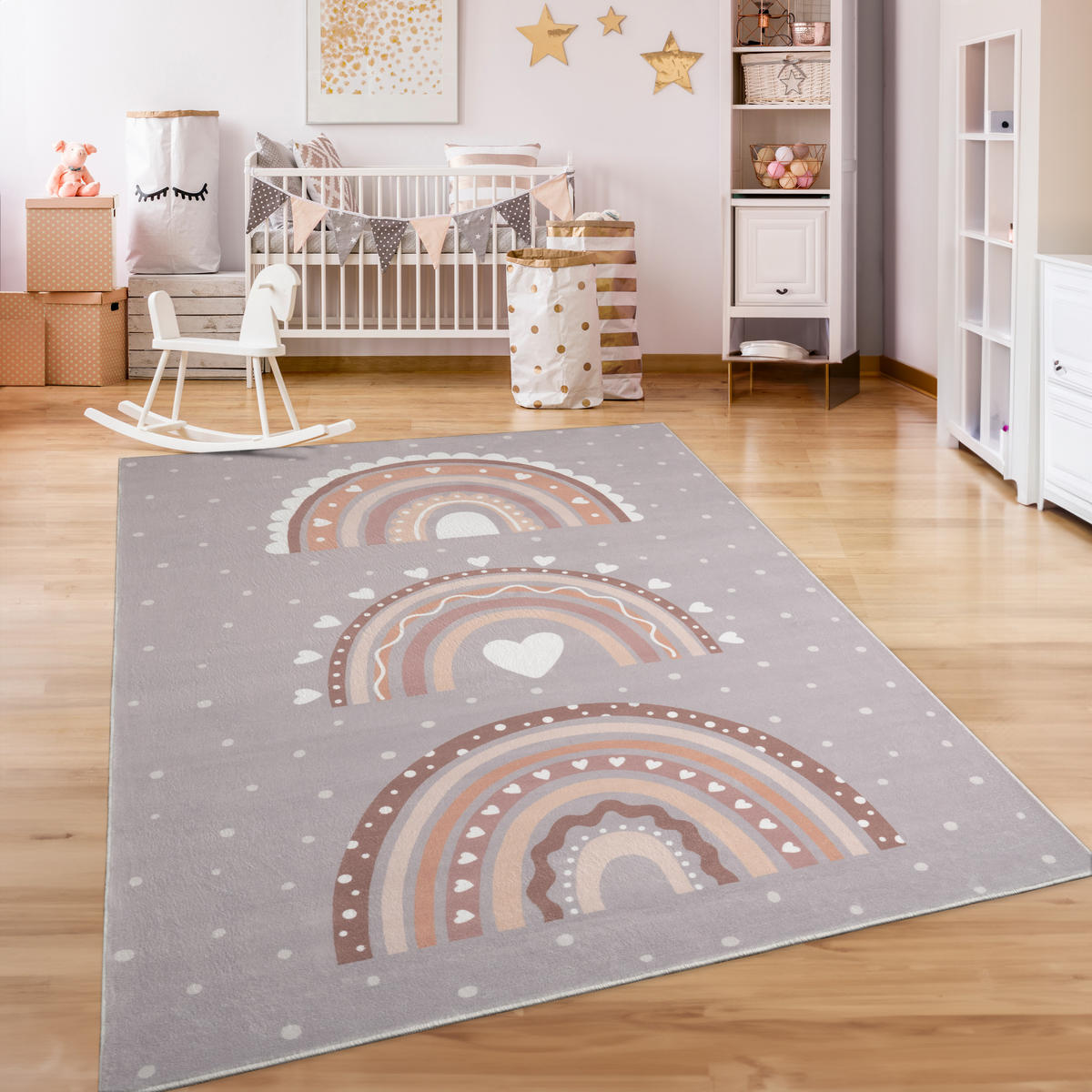 KINDERTEPPICH 160/220 cm Eliz 392 - Grau, Textil (160/220cm) - Paco Home
