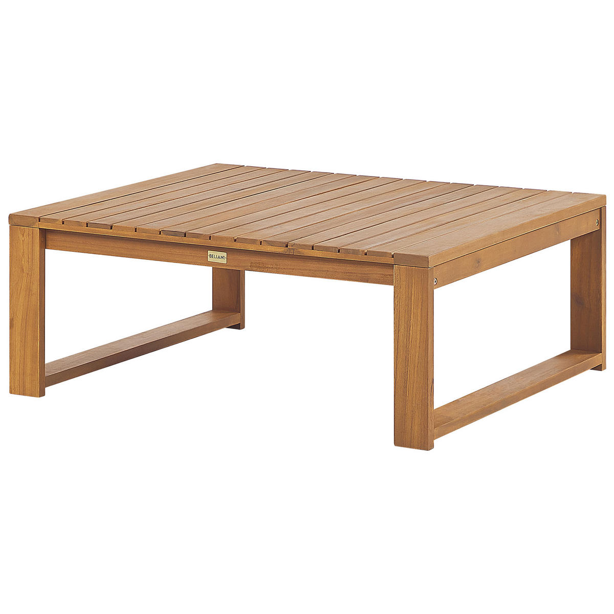 4-SITZER LOUNGE SET zertifiziertes Holz hellbraun Auflagen taupe Timor II - Taupe, Holz - Beliani