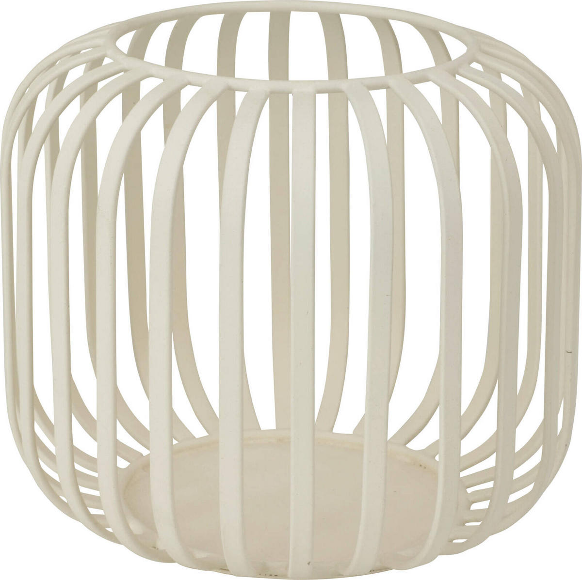 LATERNE Metall Ø 15/13 cm - Creme, Metall (15/15/13cm)