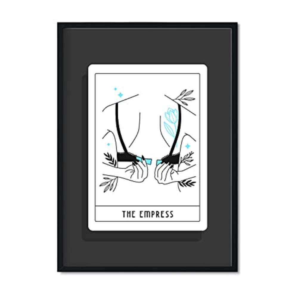 POSTER Tarotkarten Kunst A3 Schwarzer Rahmen - Schwarz, Papier (29.7/5/42cm) - Nacnic