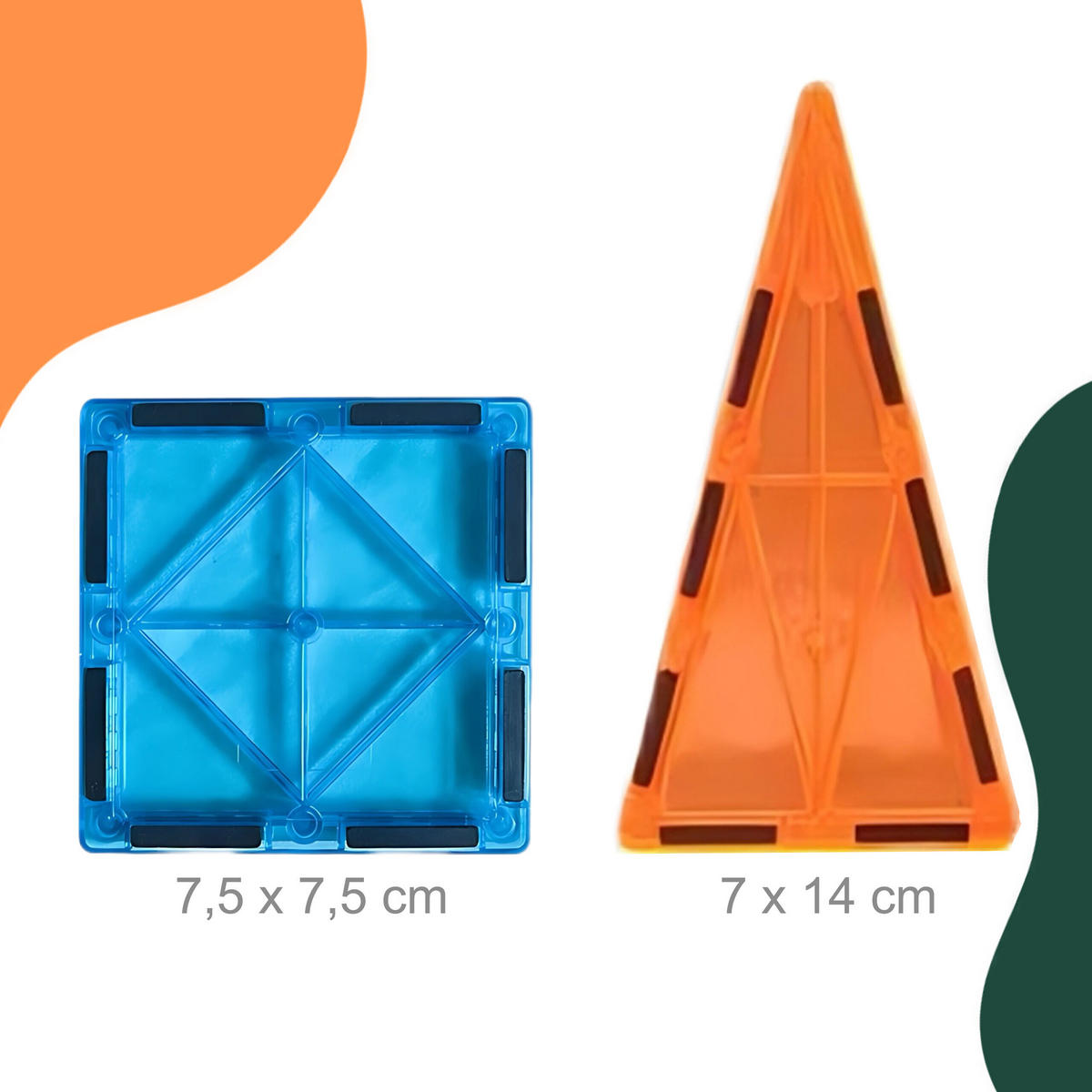 STAVEBNICE Barevná 100dílná-sada - různobarevná, kov/plast (30/4.5/23cm) - Relaxdays