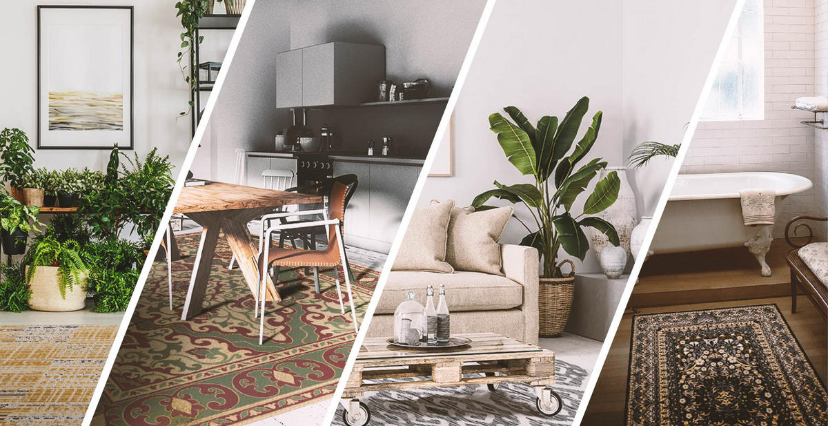 VINYL TEPPICH 120x180 cm Beige mit Linien - Sandfarben, Kunststoff (120/180cm) - TULUP