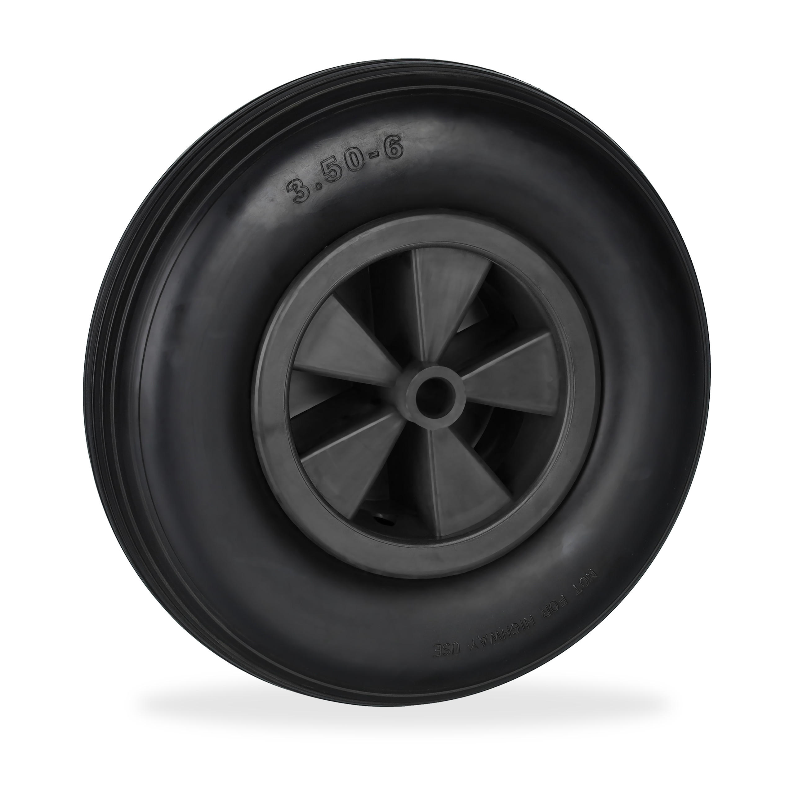 ROATA Neagra pentru roaba cauciuc plin 3,50-6