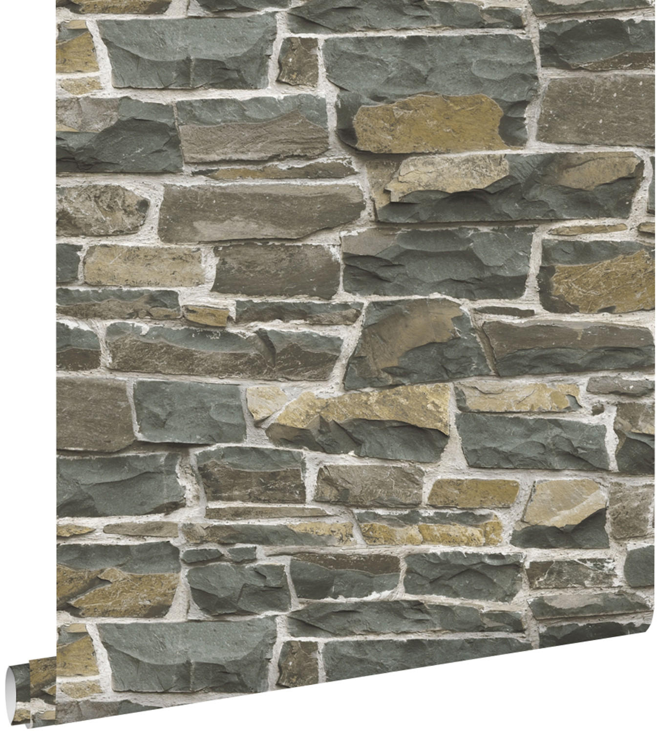 TAPETE Stein-Optik 53 cm x 10.05 m - Braun, Papier (53/1000cm) - ESTAhome