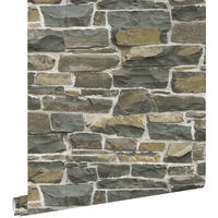 TAPETE Stein-Optik 53 cm x 10.05 m - Braun, Papier (53/1000cm) - ESTAhome