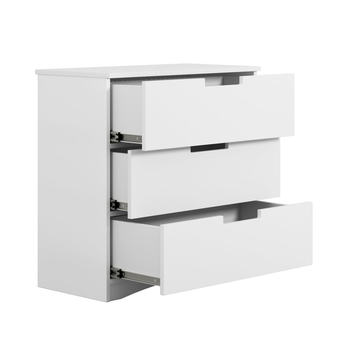 KOMMODE CLASSIC Weiß 80/80/41 - Weiß, Holzwerkstoff (80/80/41cm) - RAUMHIRSCH FURNITURE