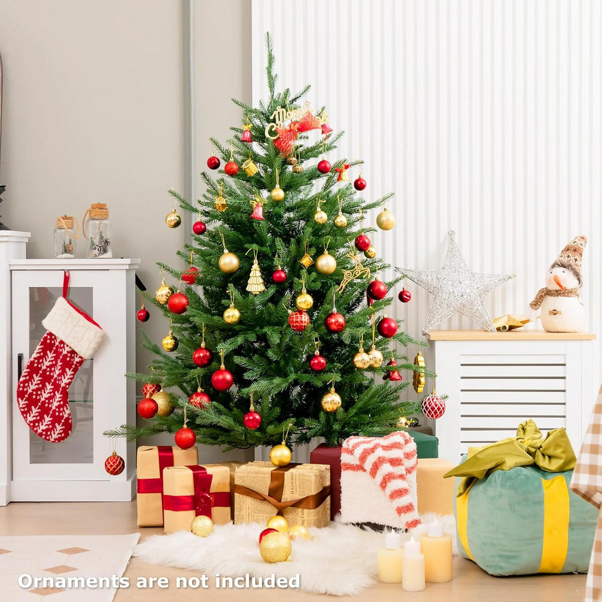 WEIHNACHTSBAUM 136cm Grün - Grün, Kunststoff (136cm) - COSTWAY