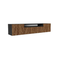 TV-SCHRANK CALI - Wildeiche/Schwarz, Holzwerkstoff (200/40/41cm) - Meblini