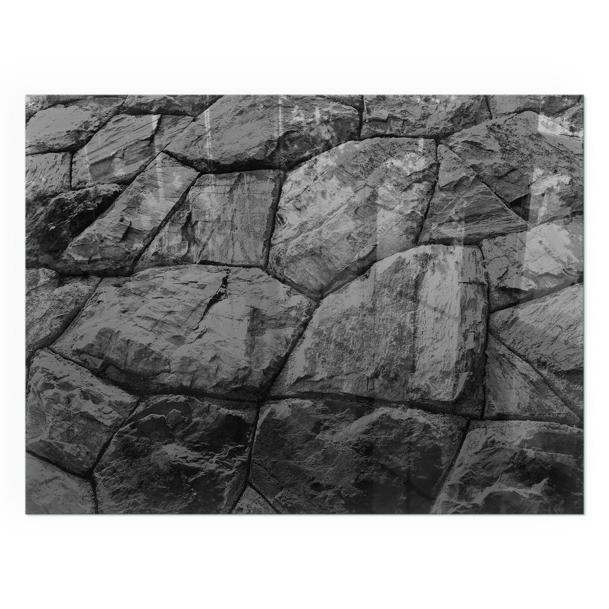 GLASPLATTE für Kamin 80x60 cm - Grau, Glas (80/60/0.4cm) - TULUP