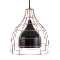 HÄNGELEUCHTE Tresa 28/28/124 cm - Schwarz, Metall (28/28/124cm) - Beliani