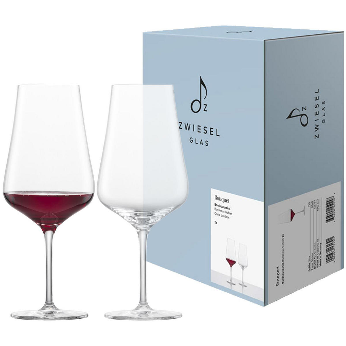BORDEAUX ROTWEINGLÄSER Bouquet transparent 660 ml 2er Set - Transparent, Glas (0.66L) - Zwiesel Glas