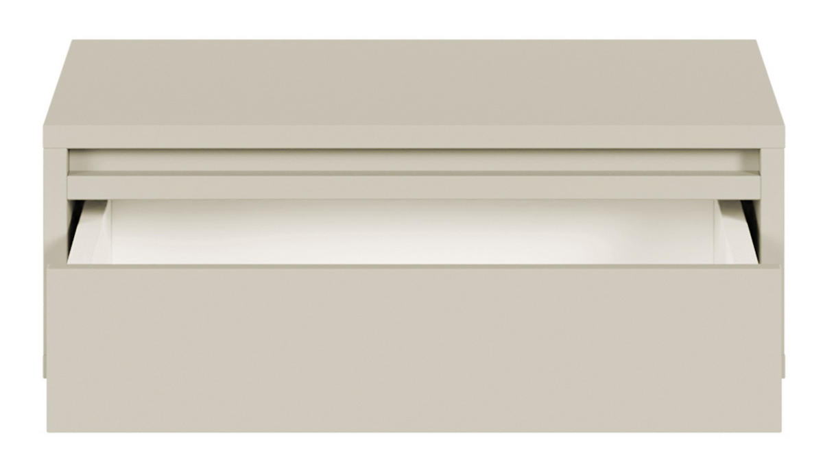 NACHTSCHRANK Evo Graubeige 50 cm - Greige, Holzwerkstoff (50/17/34cm) - Selsey