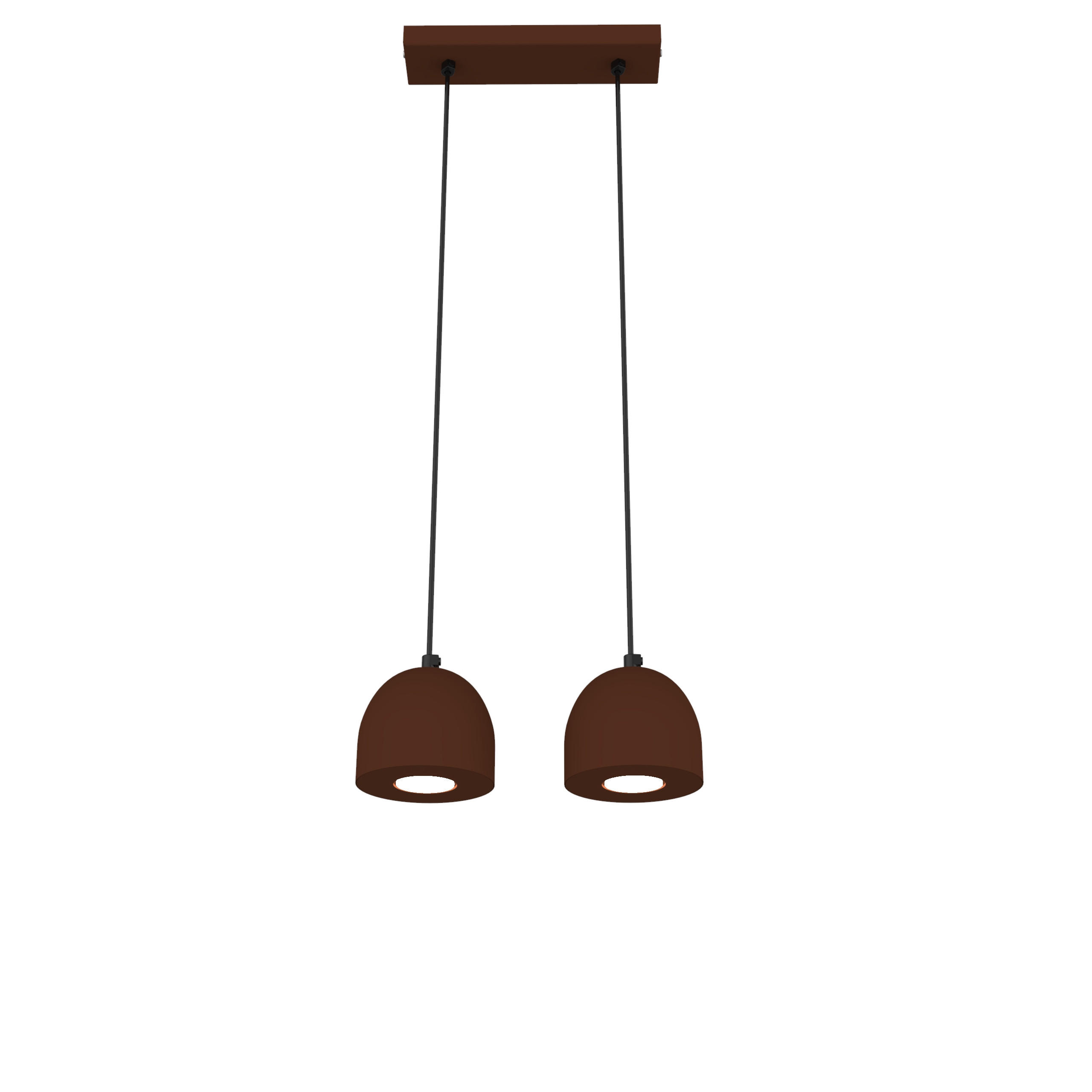 HÄNGELEUCHTE - Dunkelbraun, Metall (6.5/27/120cm) - Lumicom