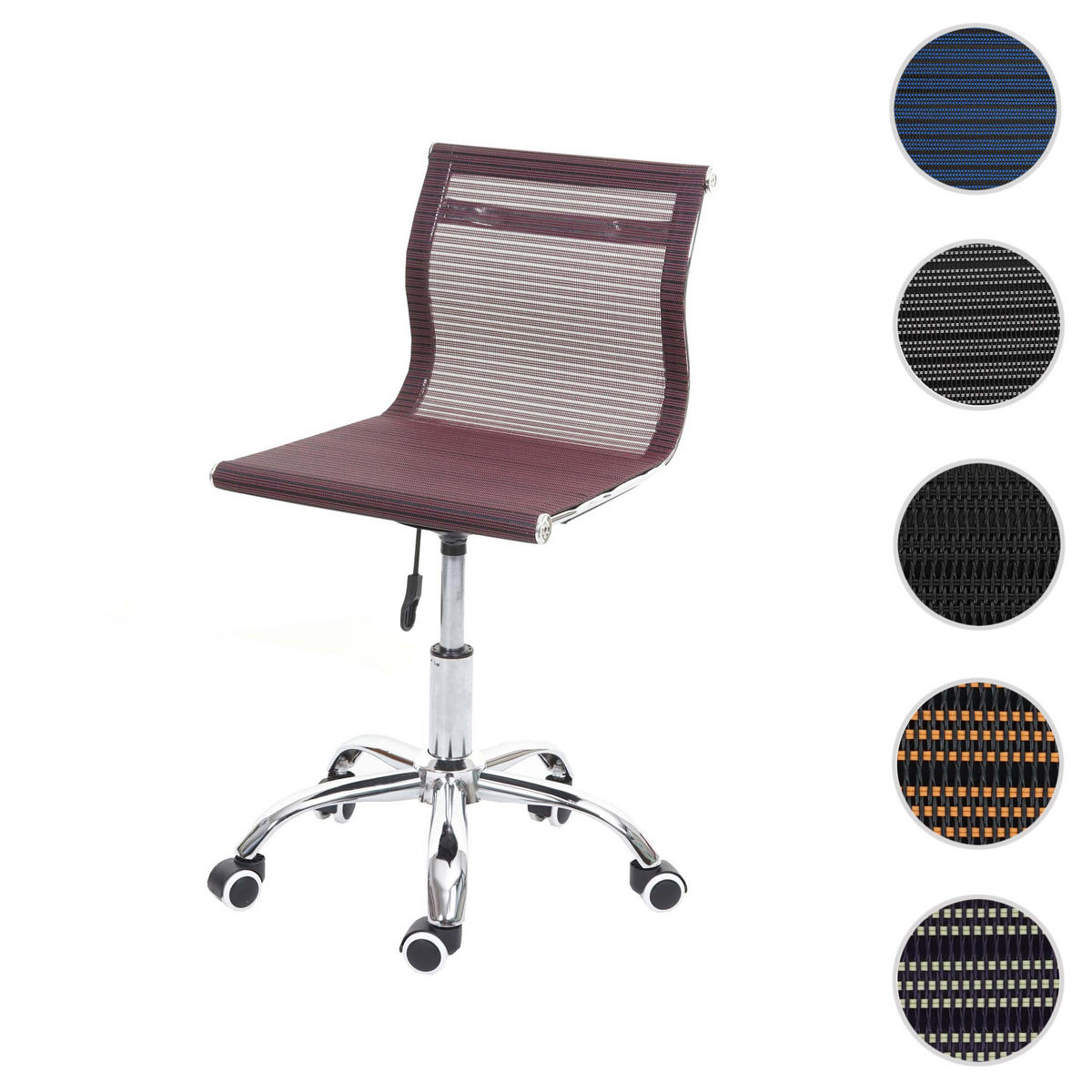 BÜROSTUHL Bordeaux - Bordeaux, Textil (49/82/49cm) - MCW