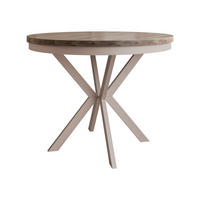 EESSTISCH ausziehbar Edder Cashmere 100 - Kaschmir/Eichefarben, Holzwerkstoff/Metall (100/100/76cm) - MIRJAN24