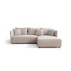 ECKSOFA MONDE CORD L - Rechts BEIGE - Beige/Schwarz, Kunststoff/Textil (245/175cm) - Luxkor24