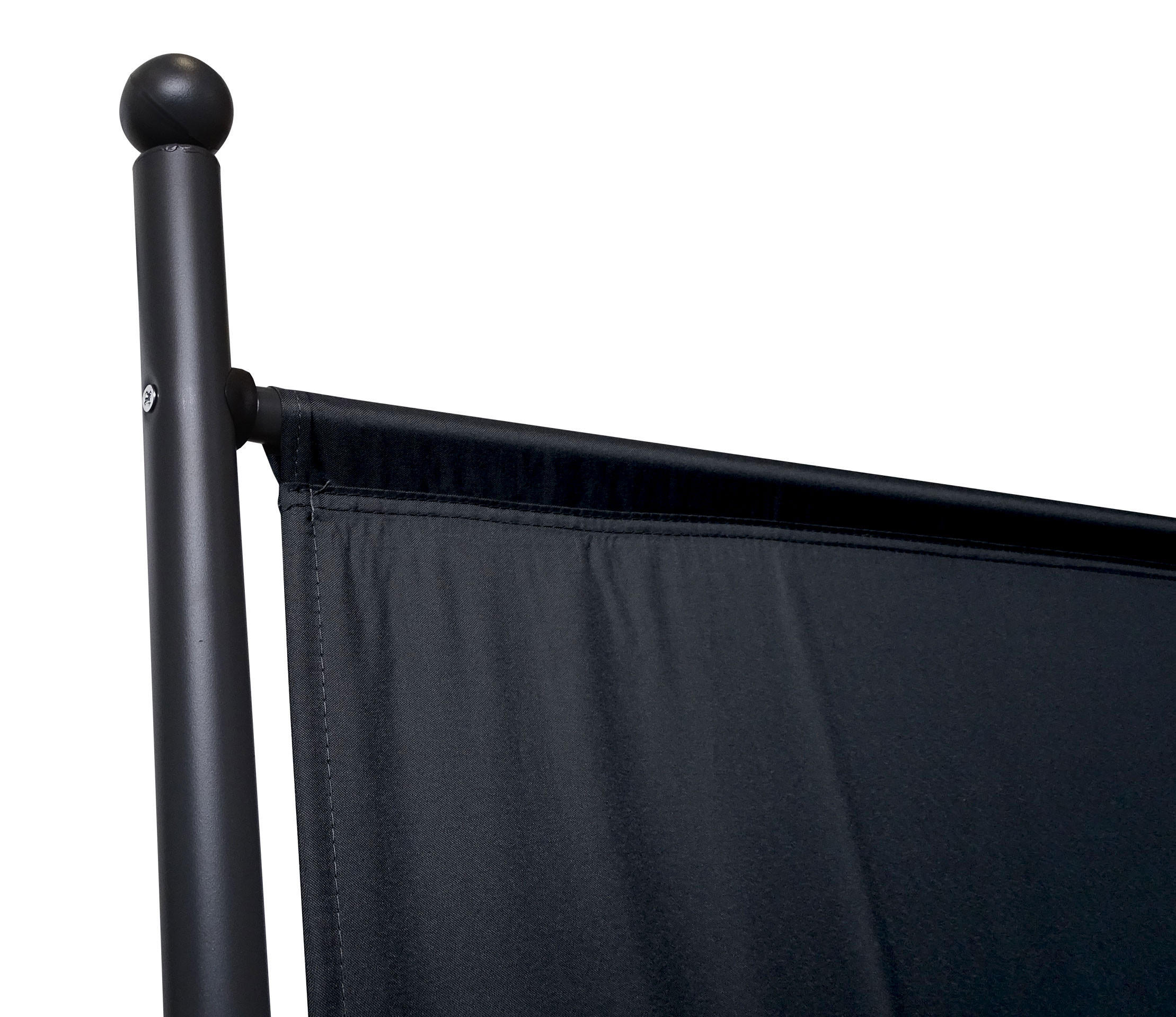 PARAVENT 1-tlg. 180x78 cm Schwarz - Schwarz, Metall (78/180cm) - QUICK STAR