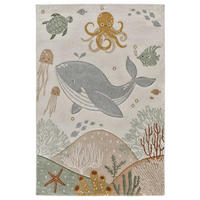 KINDERTEPPICH Beige Balloon 120/170 cm - Beige/Multicolor, Naturmaterialien/Textil (120/170cm) - Atticgo