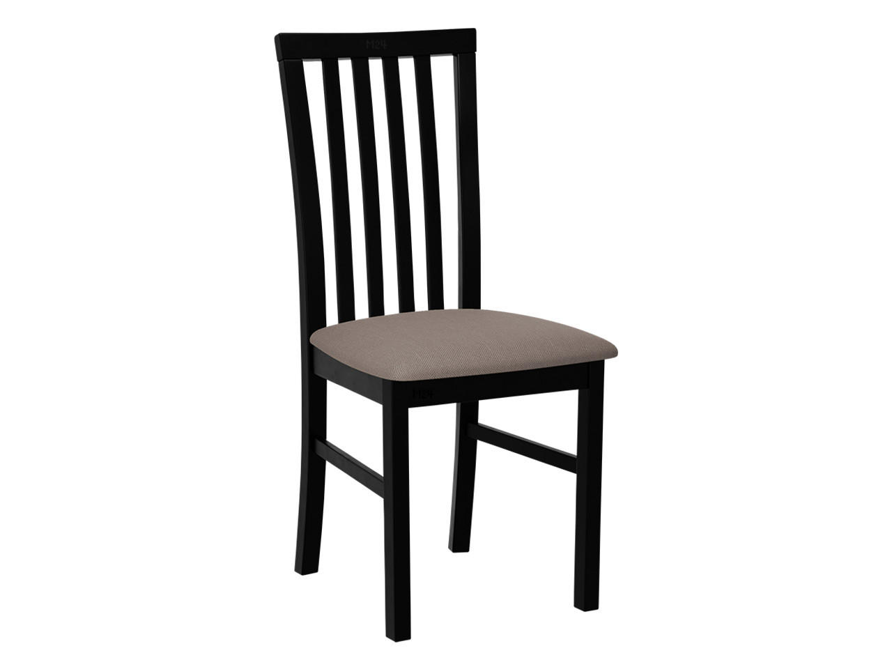 STUHL Milano I, Holzfarbe: Schwarz - Schwarz/Bronzefarben, Holz (43/93/40cm) - MIRJAN24