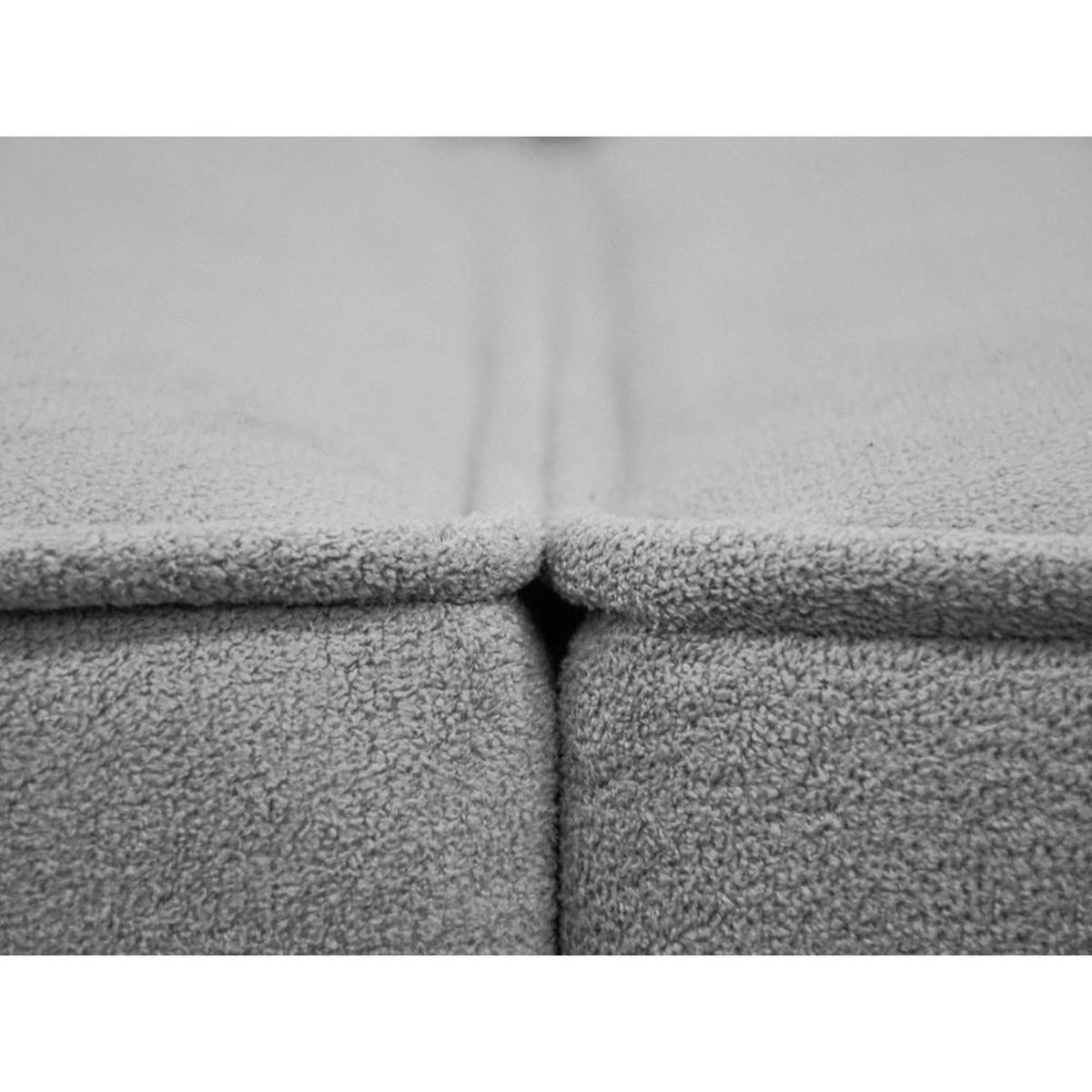 ECKSOFA ohne Schlaffunktion Pedro L hellgrau links - Hellgrau/Schwarz, Kunststoff/Textil (267/170cm) - Beautysofa