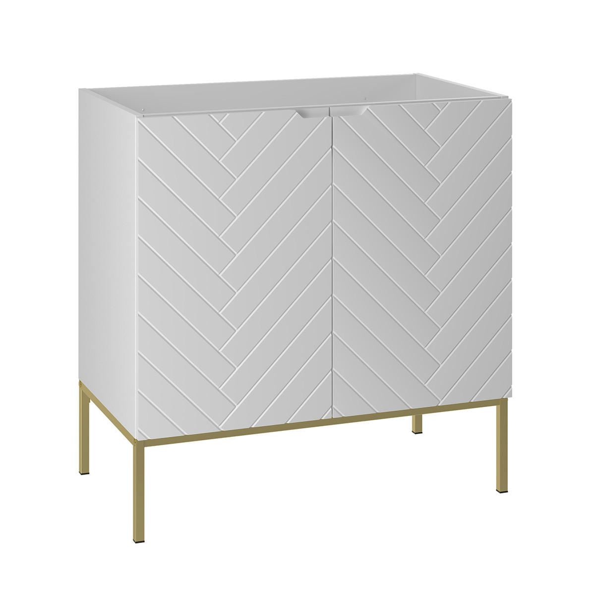 WASCHTISCHUNTERSCHRANK 80cm Daria Weiß - Weiß, Holzwerkstoff (80/82/45.8cm) - Petits-meubles