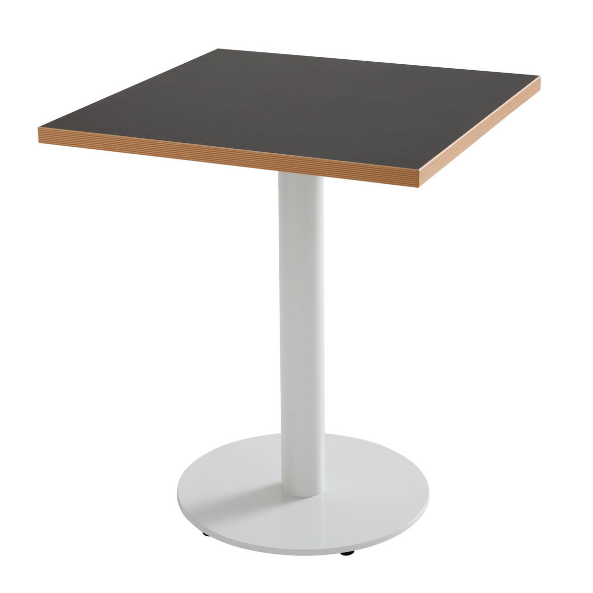 TISCHPLATTE quadratischer 60 cm, Schwarz - Schwarz, Holz (60/2.5/60cm) - Oviala