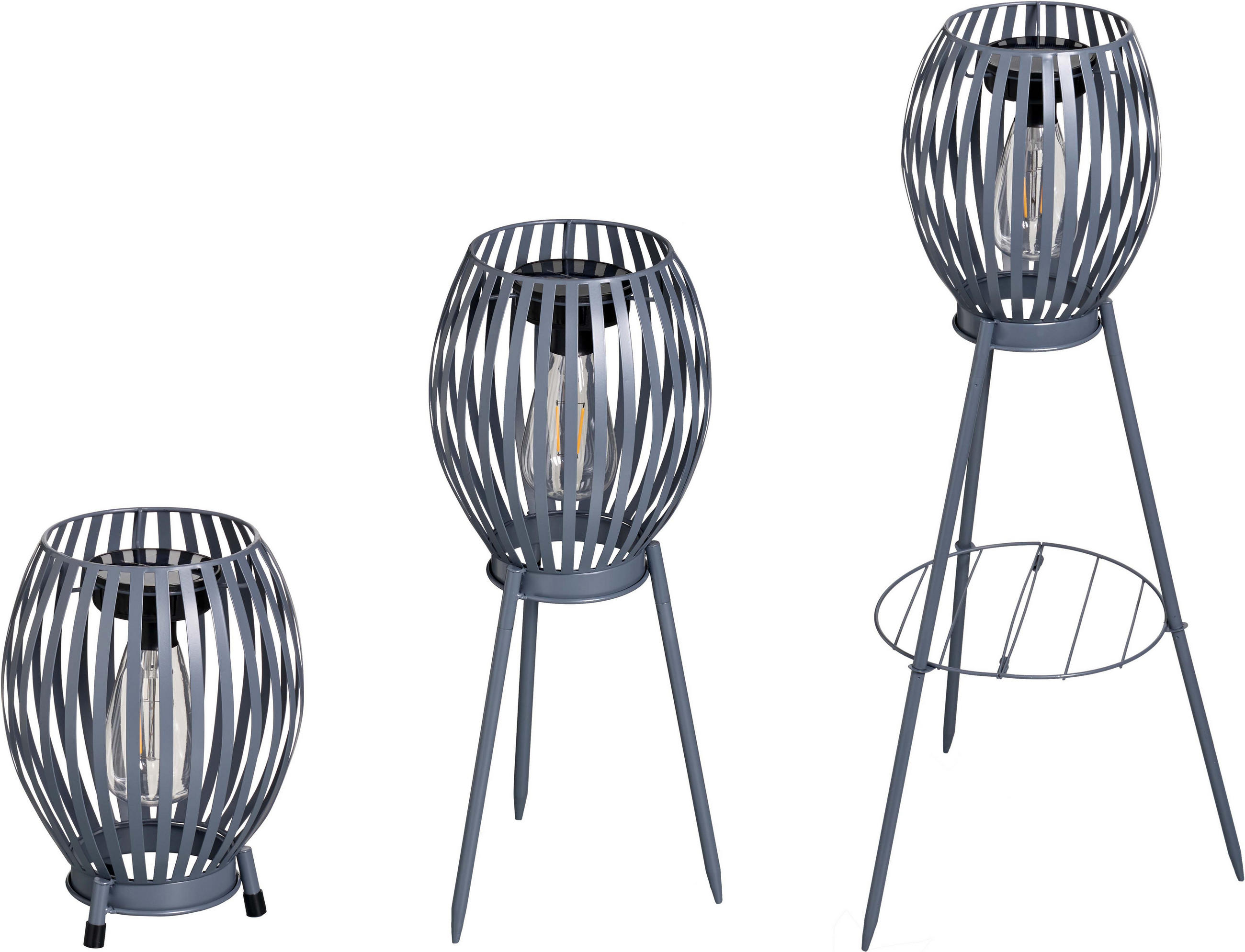 SOLAR-LED-STEHLEUCHTE - warmweißes Licht mit Dämmerungssensor für Garten und Terrasse - Weiß, Kunststoff (18/68/18cm) - Northpoint