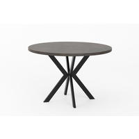 ESSTISCHE EDEN - Dunkelgrau/Schwarz, Holzwerkstoff (120/120/76cm) - Meblini