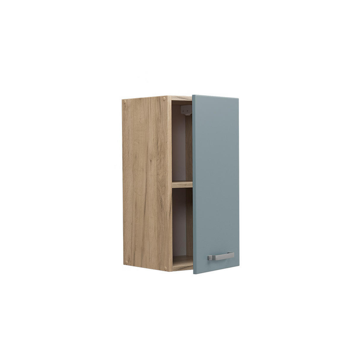 HÄNGESCHRANK R-Line Blau-Grau 30 cm - Honigeiche/Eiche Wotan, Holzwerkstoff (30/60/31cm) - Vicco