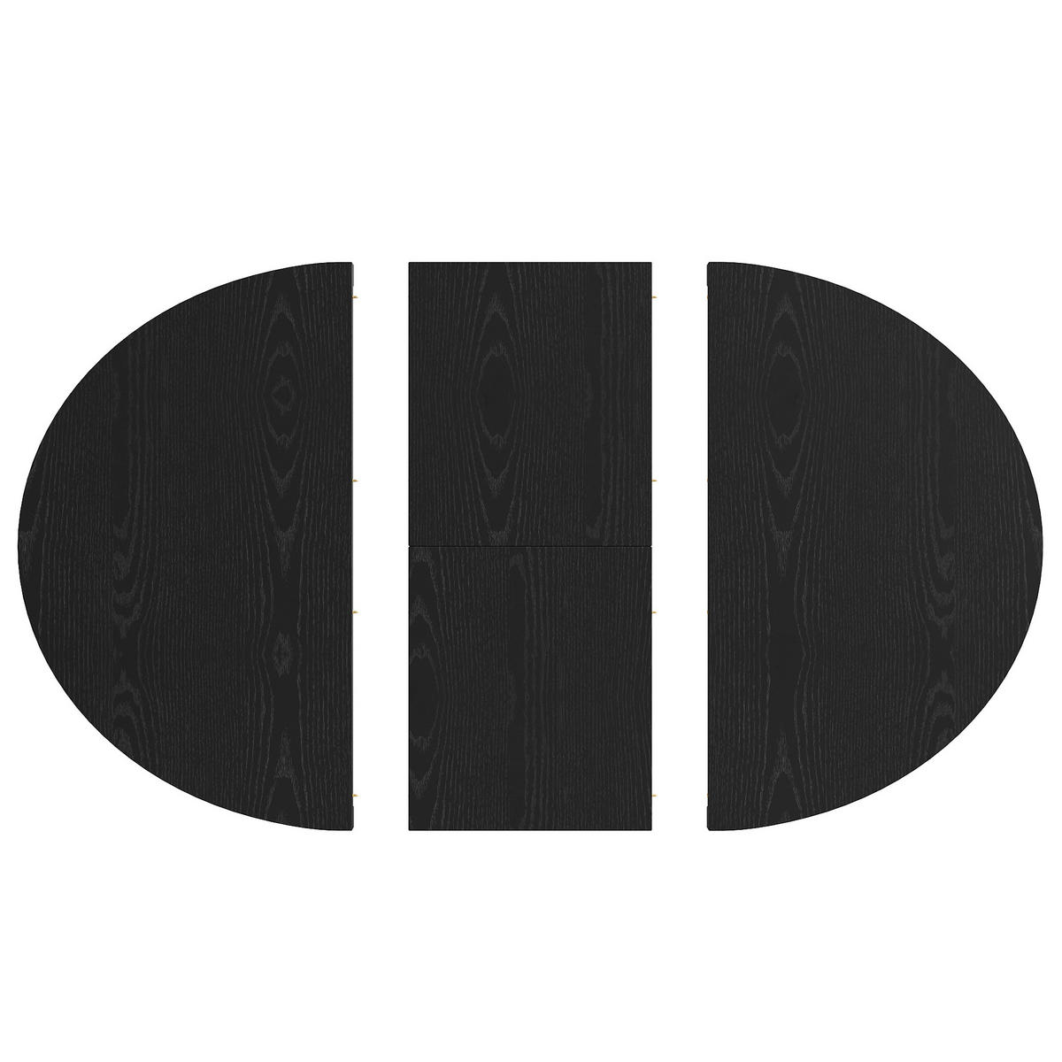 ESSTISCH ausziehbar 110-150/110/76 cm mit Ablagefach DE-39622 Schwarz - Schwarz, Holzwerkstoff (110/110/76cm) - ComfortXL