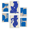 POSTER Set Mit 6 Körper des Tempels 2 in femininer Zusammenfassung Größe A3 & A4 Weißer Rahmen - Weiß, Papier (29.7/1cm) - Nacnic