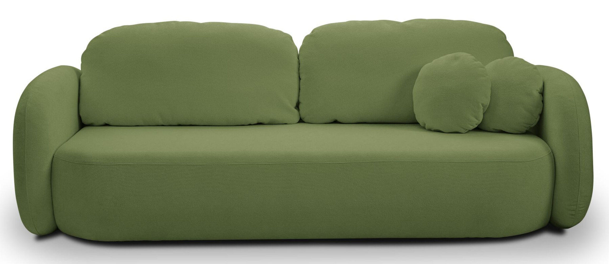 SCHLAFSOFA LIO, Sofa mit Schlaffunktion und Bettkasten, Farbe: Grün, Velourstoff - Grün, Textil (238/86/101cm) - Sepro Meble