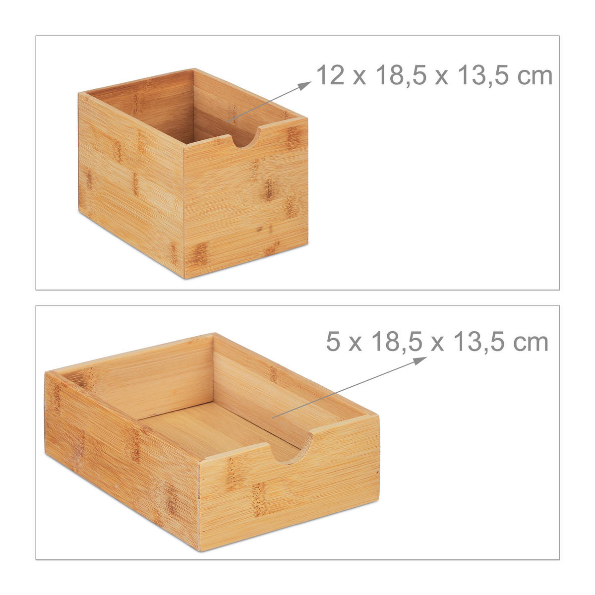SCHUBLADENBOX - Weiß, Holz/Holzwerkstoff (21.5/17/28cm) - Relaxdays