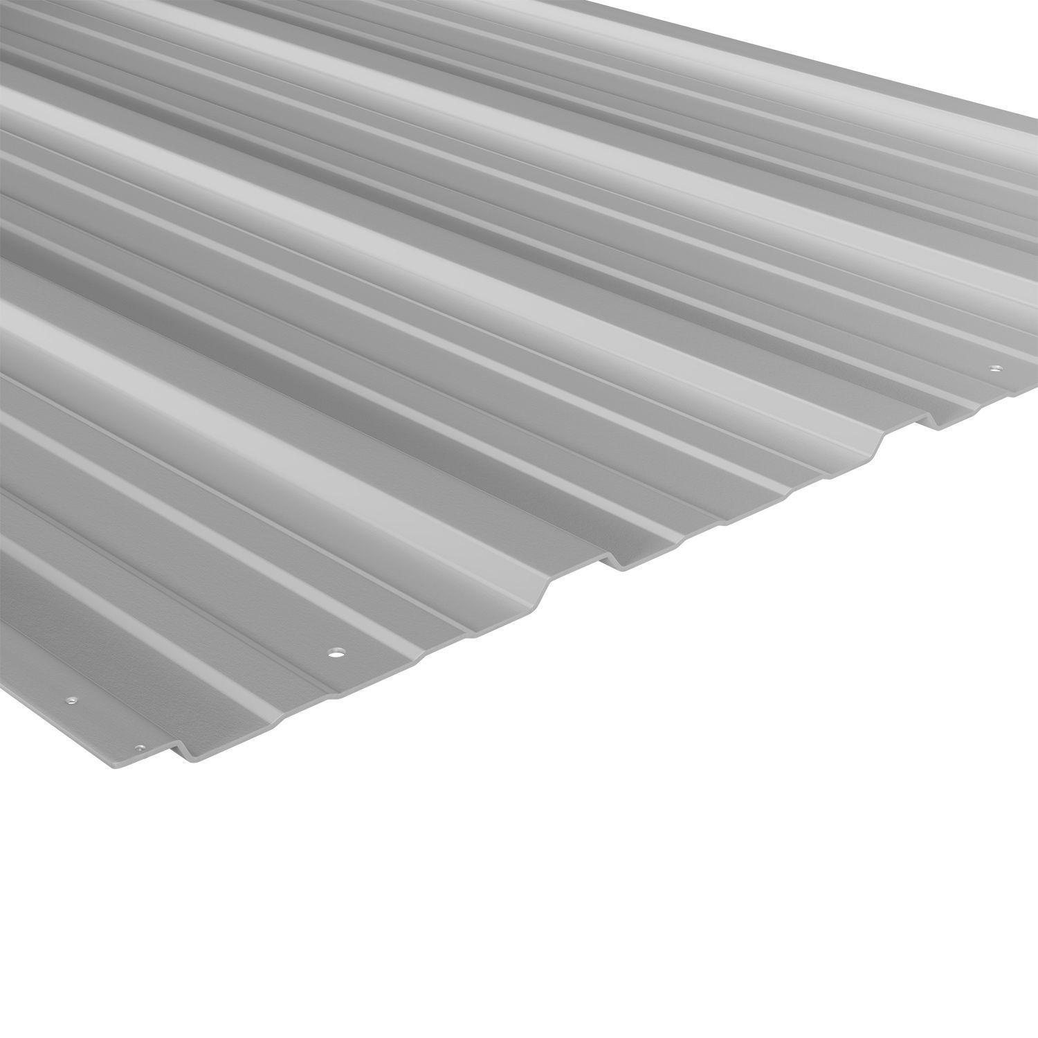 PROFILBLECH Grau 110x45 cm 14er-Set - Grau, Metall (45/110cm) - Juskys