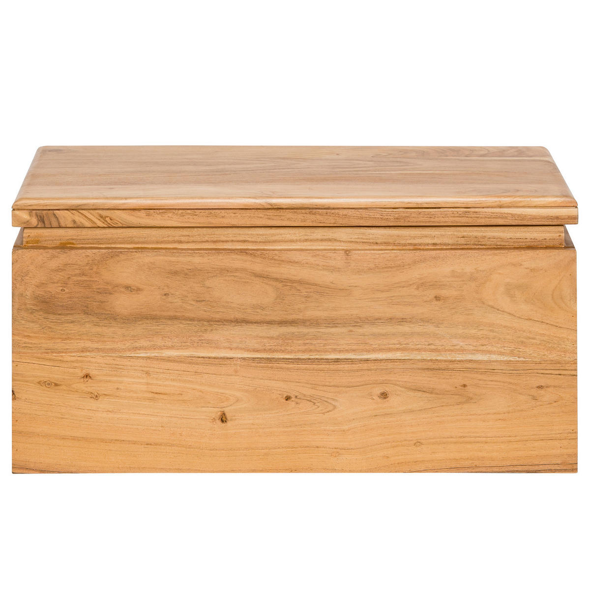 MASSIVER TRUHENTISCH - Akazie Hell - Hellbraun/Akaziefarben, Holz (40/80/40cm) - home24