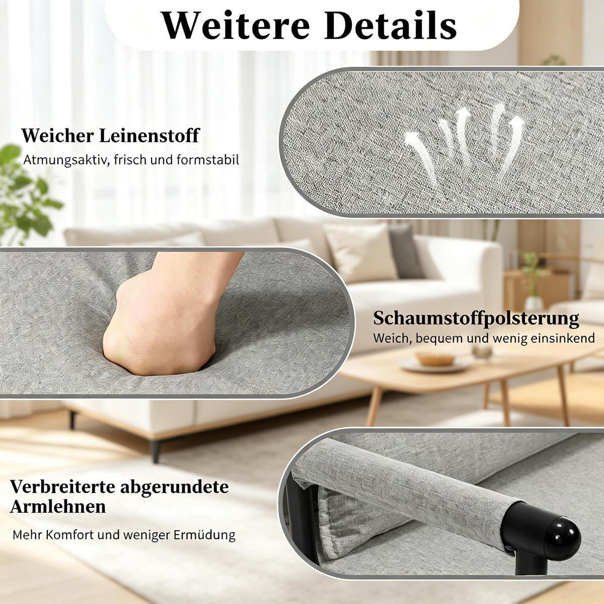 SCHLAFSESSEL 3-in-1, 5-fach verstellbar, DE-42146, Hellgrau - Hellgrau, Metall (75/78/65cm) - ComfortXL