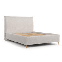 POLSTERBETT Mira 160/200 cm Hellbeige im Neve Stoff - Sandfarben/Naturfarben, Holz/Holzwerkstoff (160/200cm) - AltaBeds