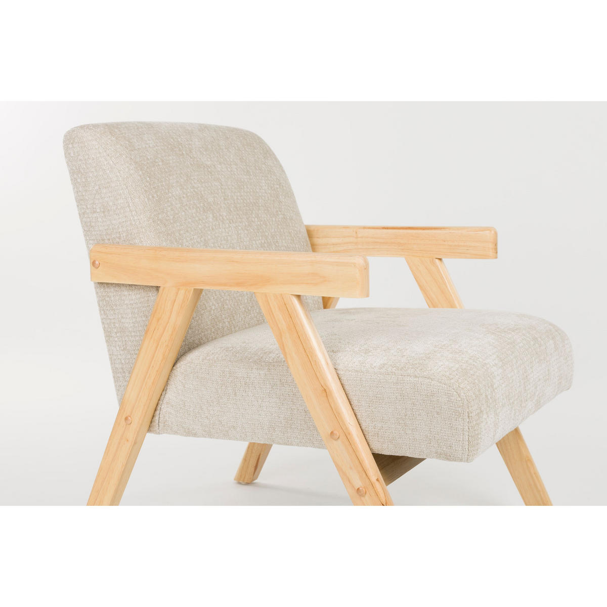 SESSEL Panadero Natural/ Beige - Beige, Textil (61/73/71.5cm) - Housecraft Living