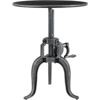 BEISTELLTISCH Vera rund 50x50x46cm Metall Antik-Silber Kleiner - Silberfarben, Metall (50/50/46cm) - DELUKE