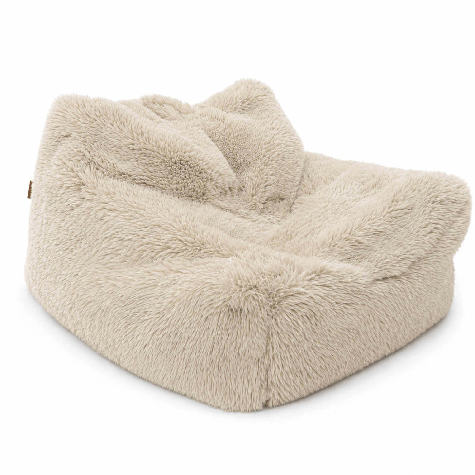 SITZSACK Mammoth flauschig - Beige, Textil (60/50/70cm) - MeowBaby