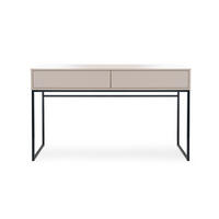 SCHMINKTISCH GENEVE 137/83/37 cm in Sandbeige - Beige, Holzwerkstoff (37/137/83cm) - Deine Möbel 24