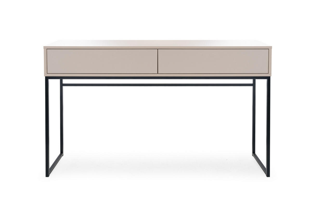 SCHMINKTISCH GENEVE 137/83/37 cm in Sandbeige - Beige, Holzwerkstoff (37/137/83cm) - Deine Möbel 24
