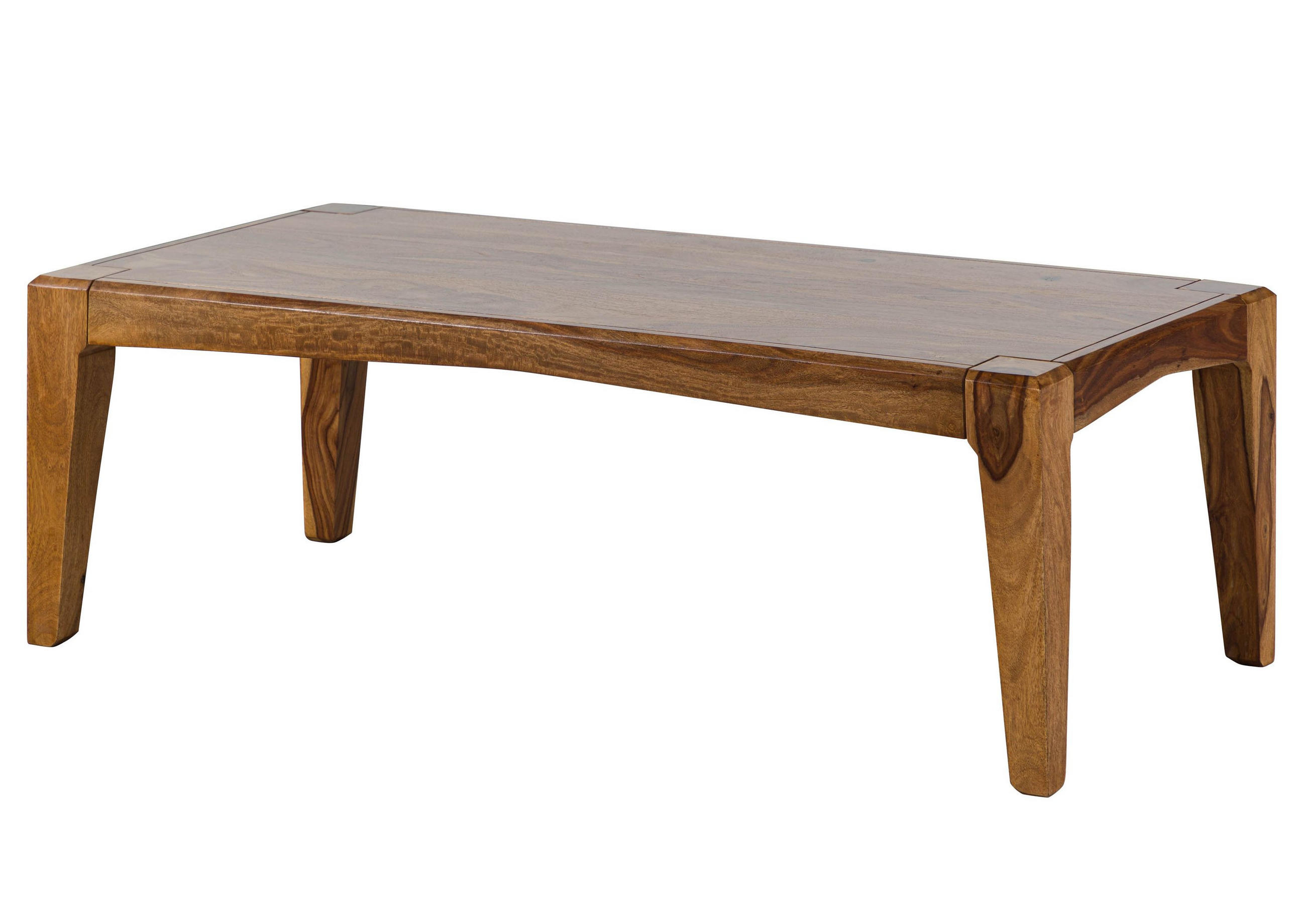COUCHTISCH Sheesham 120x60x40 braun lackiert ANCONA #101 - Braun, Holzwerkstoff (120/60/40cm) - Massivmoebel24