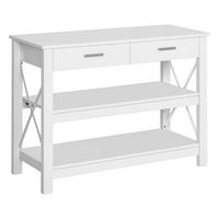KONSOLENTISCH Weiß MDF Metall 1 Stück - Weiß, Metall (105/40/76cm) - GiPP