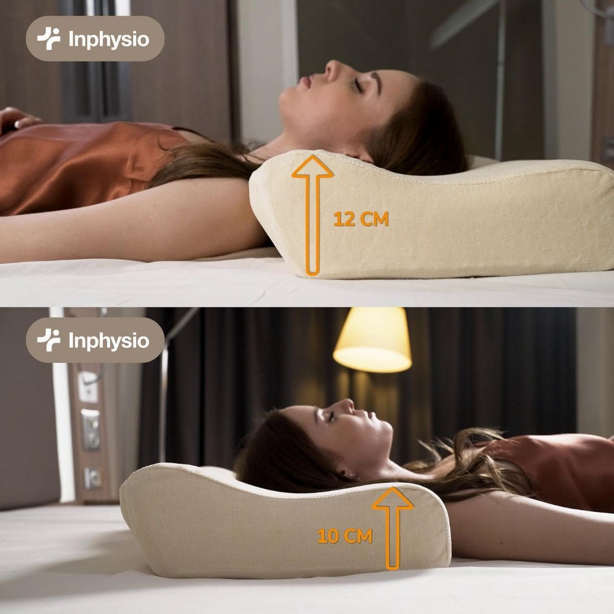 NACKENSTÜTZKISSEN, ERGONOMISCHES DUO 60/35 CM - Ecru, Textil (35/60cm) - INPHYSIO