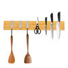 MESSERLEISTE aus Bambus 40cm breit inkl. 3 Haken - Beige, Holz (40/6.2/1.5cm) - CHEFGASTRO