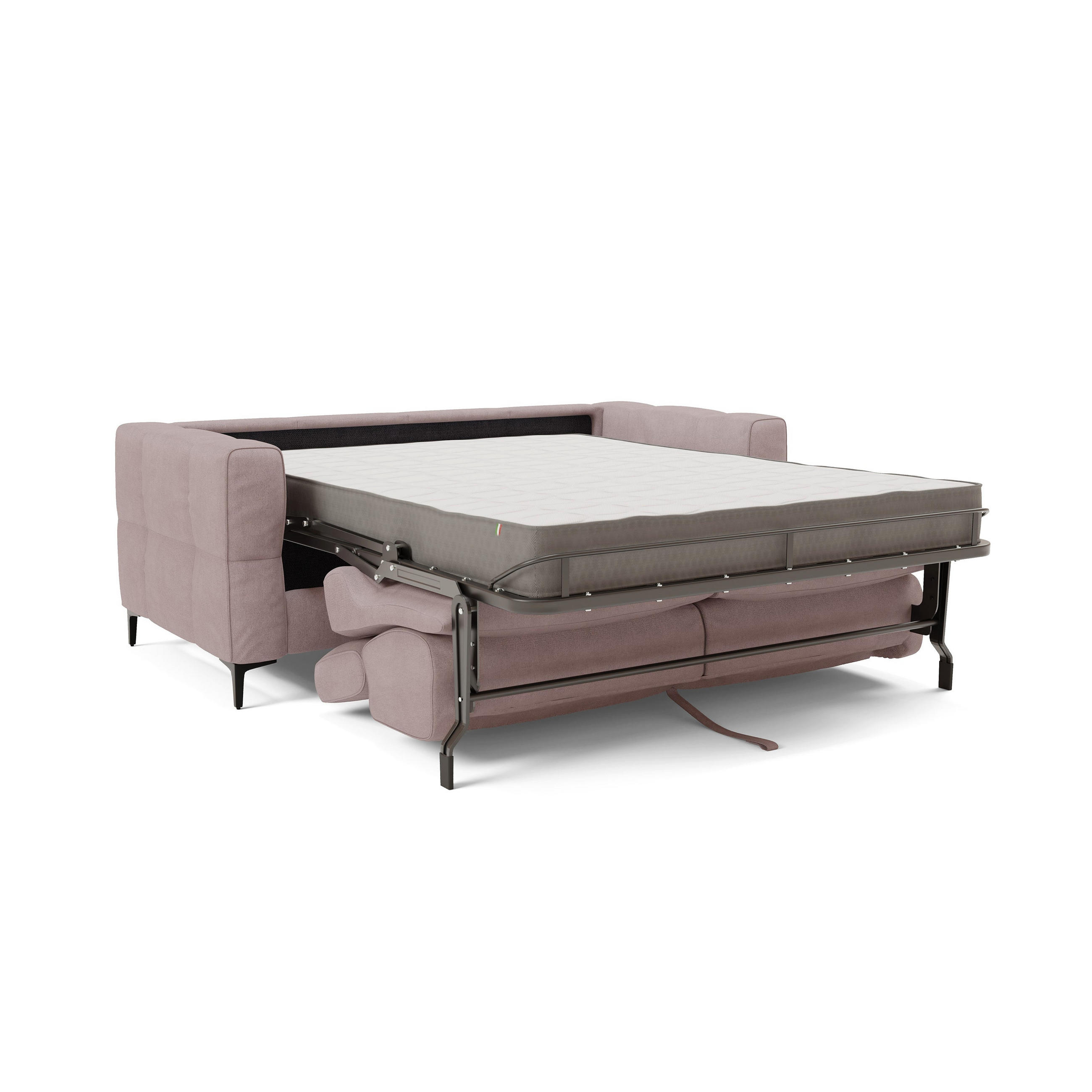 Thumbnail - Divani.store Schlafsofa, Rosa, Metall, 198x88x94 cm, Wohnzimmer, Sofas & Couches, Schlafsofas