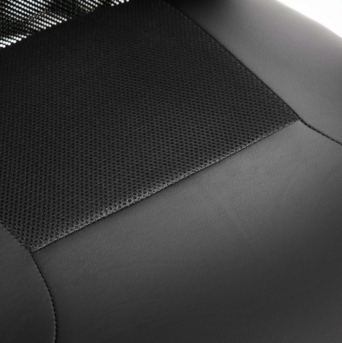 DREHSTUHL 73/108-118/66 cm Schwarz aus Kunstleder mit Wippfunktion - Schwarz, Kunststoff (73/118/66cm) - OKMYHOME